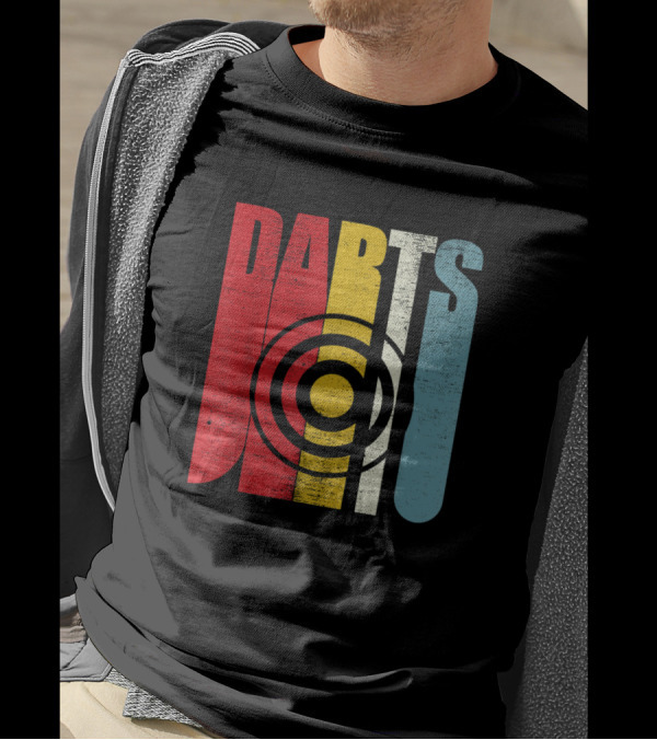 Retro Darts Player Target T-Shirt