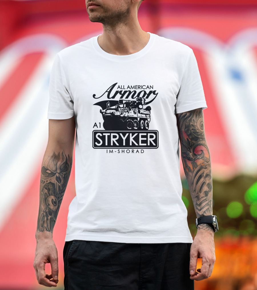 All American Armor A1 Stryker IM-SHORAD T-Shirt