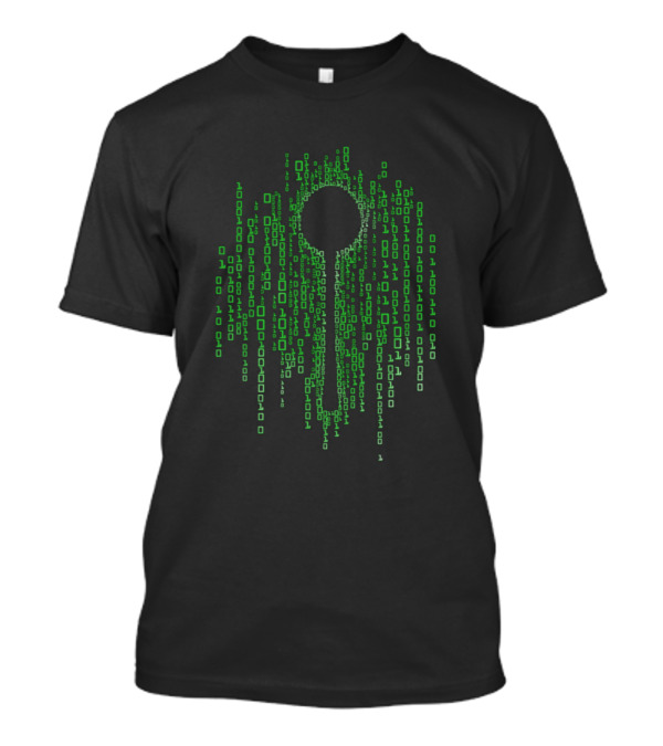 There Is No Spoon Matrix Code Keyhole T-Shirt