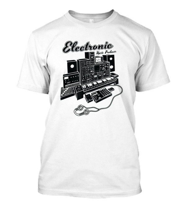 Electronic Music Producer Vintage Modular Synthesizer Analog DIY Synth Nerd T-Shirt