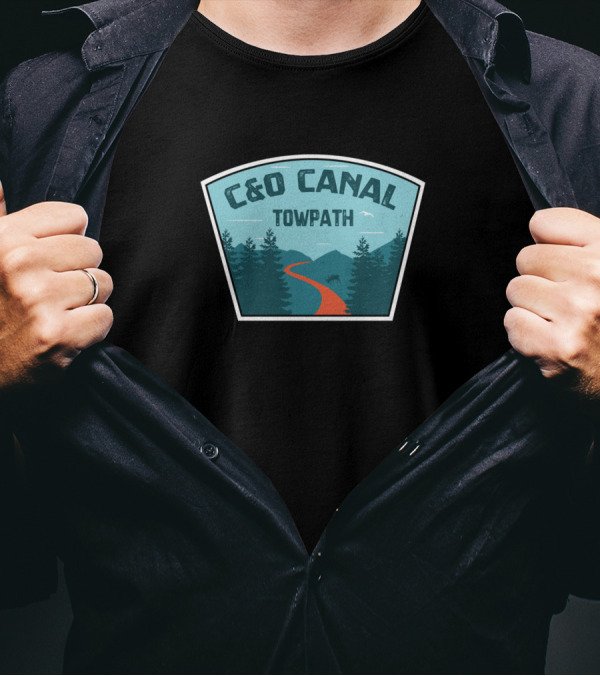 C And O Canal Towpath Scenic Wilderness Pathway T-Shirt