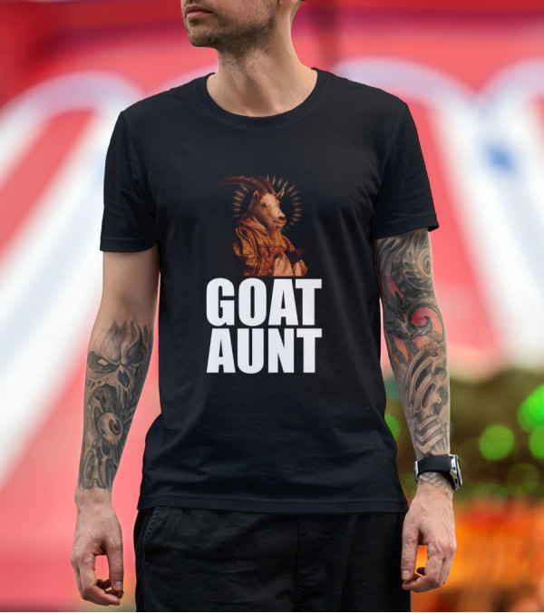 Premium T-Shirt: GOAT AUNT Haloed Goat T-Shirt GOAT AUNT Haloed Goat T-Shirt