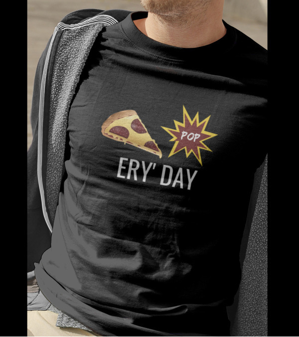 Pizza Pop Ery' Day Pizza Explosion Slice Comic T-Shirt