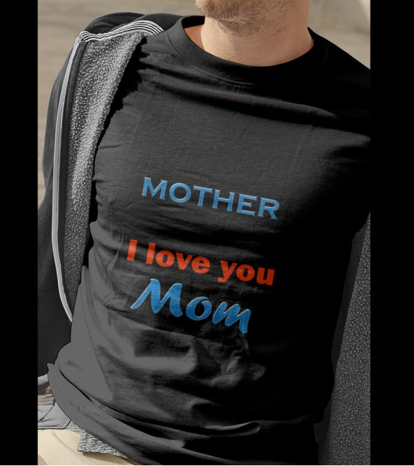 Somewhere In Heaven My Mother Is Smiling Down On Me I Love You Mom T-Shirt