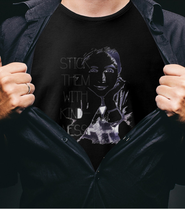 Stick Them With Kindness Dominiquepc Face Outline T-Shirt