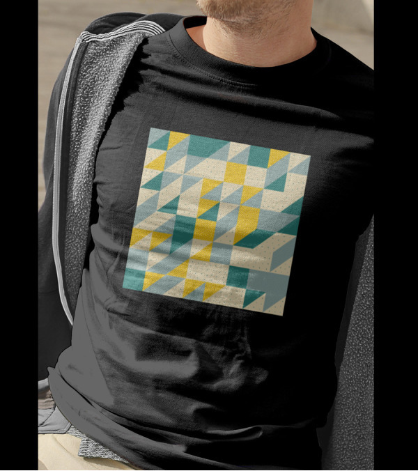 Modern Geometric Triangle T-Shirt