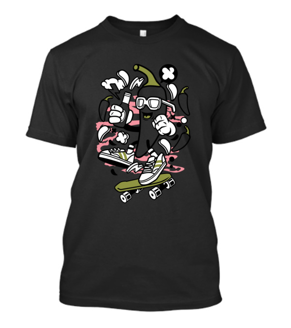 Chilli Skateboarding Animated Characters Comics And Pop Cult T-Shirt