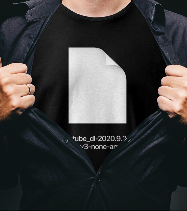 Youtube_dl-2020.9.20-py2.py3-none-any.whl T-Shirt