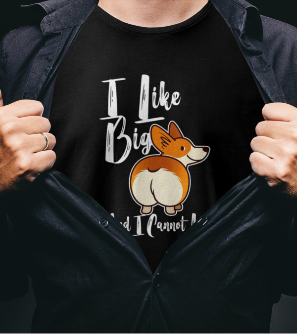 I Like Big Corgis And I Cannot Lie Funny Corgi Butt T-Shirt