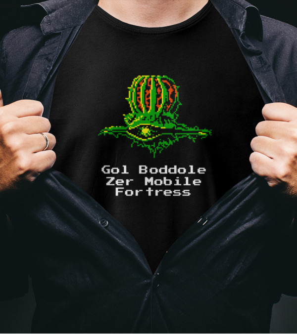 Gol Boddole Zer Mobile Fortress 8Bit T-Shirt