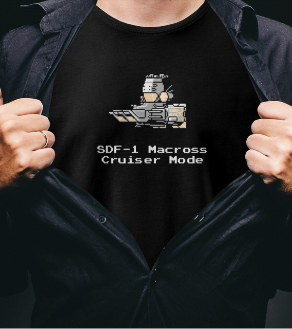8Bit SDF-1 Macross Cruiser Mode T-Shirt