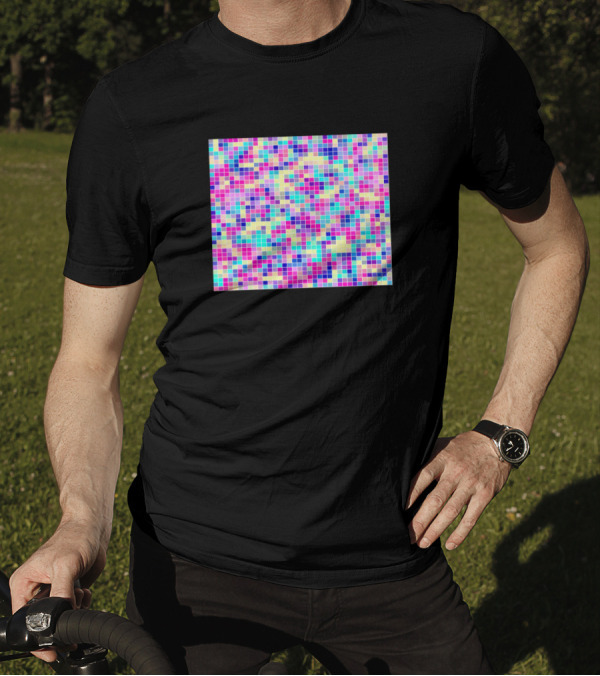 Colorful Vibrant Mosaic Squares T-Shirt