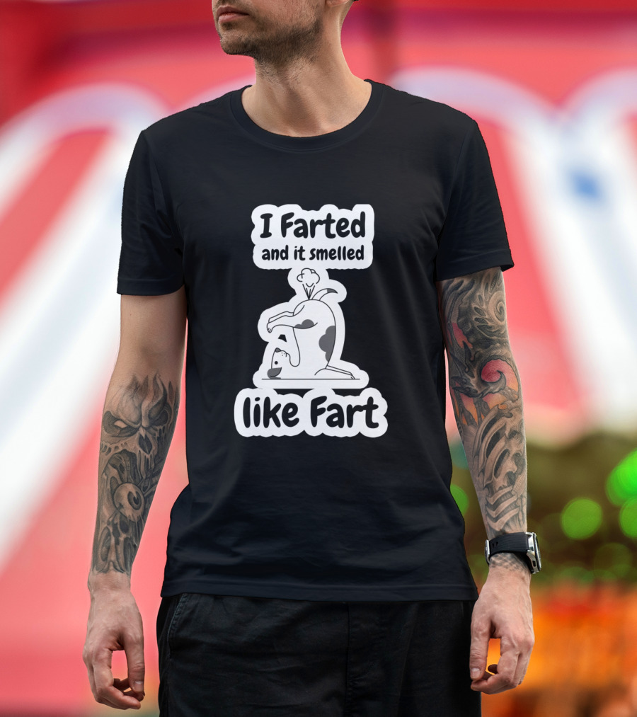 I Farted And It Smelled Like Fart Funny Dog T-Shirt