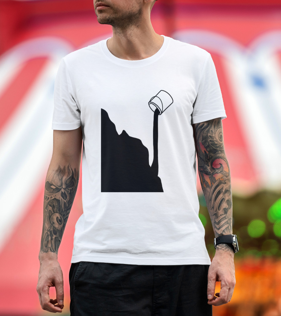 Cool Effect Paint Seal Pouring Nature T-Shirt