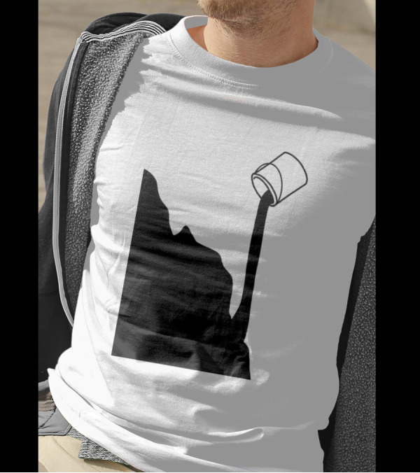 Cool Effect Paint Seal Pouring Nature T-Shirt