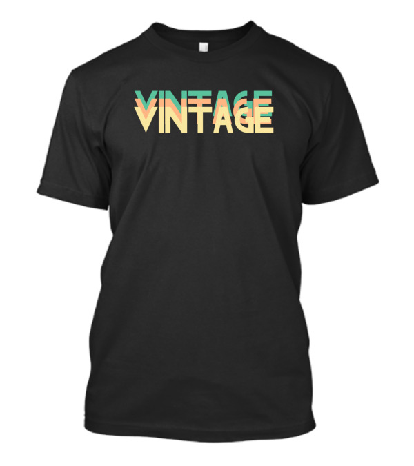 Vintage Beachy Text Peach Cream Colour Palette T-Shirt