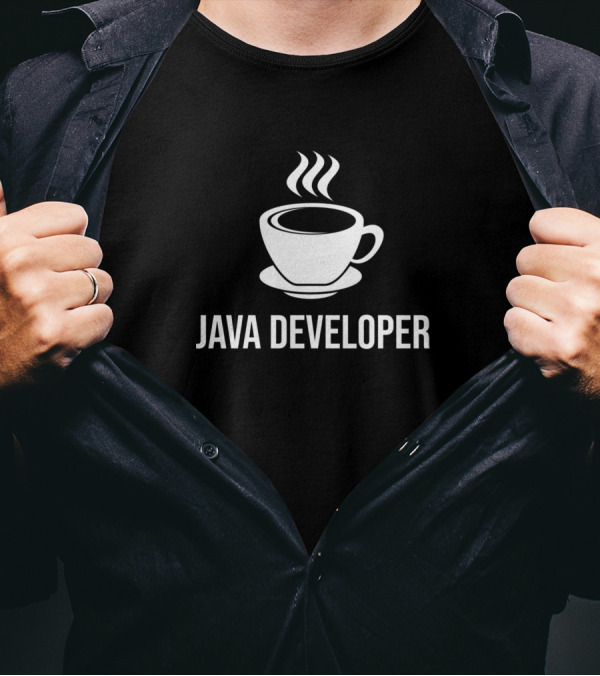 Java Developer Funny Programmer Coffee Joke T-Shirt