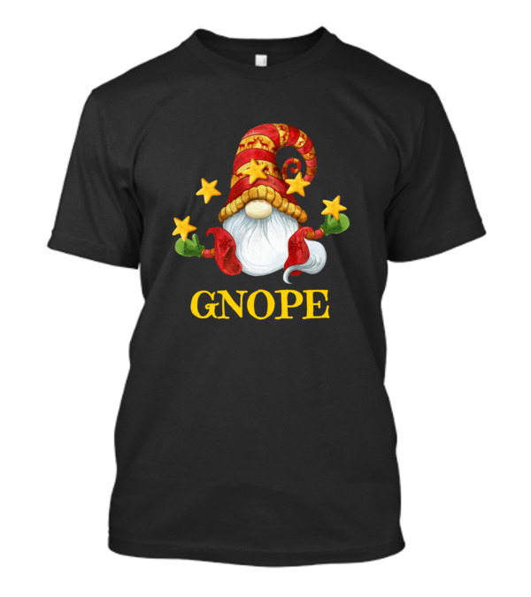 Gnope Nordic Gnome Dwarf Scandinavian Swedish Elf With Stars T-Shirt