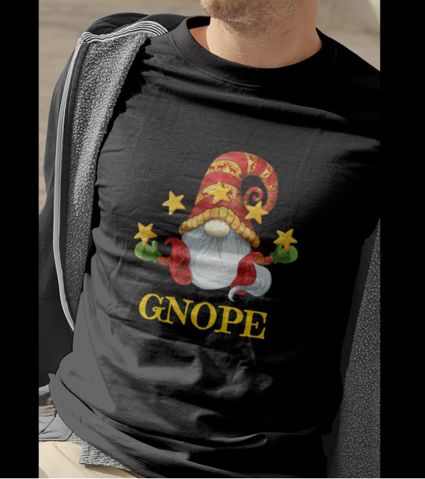 Gnope Nordic Gnome Dwarf Scandinavian Swedish Elf With Stars T-Shirt
