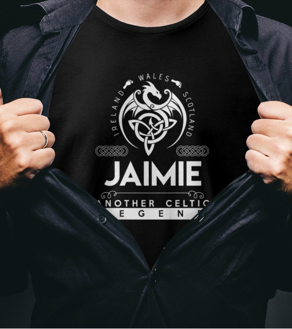 Jaimie Celtic Legend Ireland Wales Scotland Dragon Knot T-Shirt