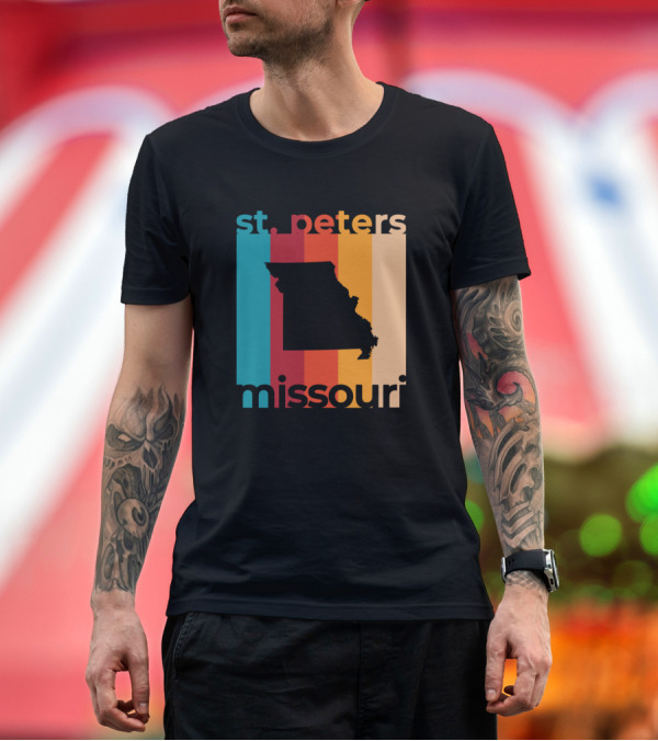 Premium T-Shirt: St Peters Missouri Retro State T-Shirt St Peters Missouri Retro State T-Shirt
