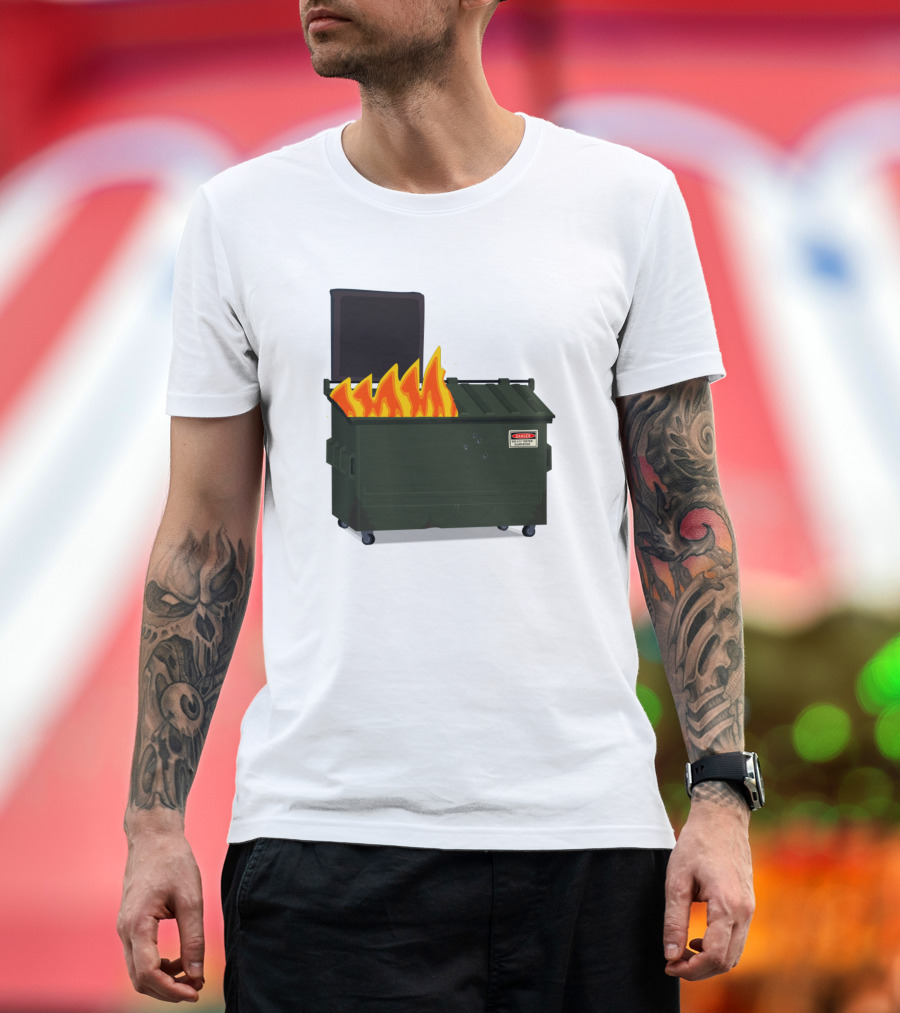 Dumpster Fire Warning Flammable T-Shirt