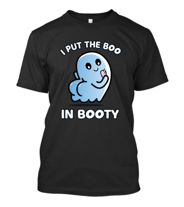 I Put The Boo In Booty Cute Ghost With Ice Cream T-Shirt