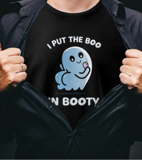 I Put The Boo In Booty Cute Ghost With Ice Cream T-Shirt