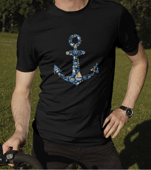 Anchor For Animated Characters Comics And Pop Culture Nautical Icons T-Shirt