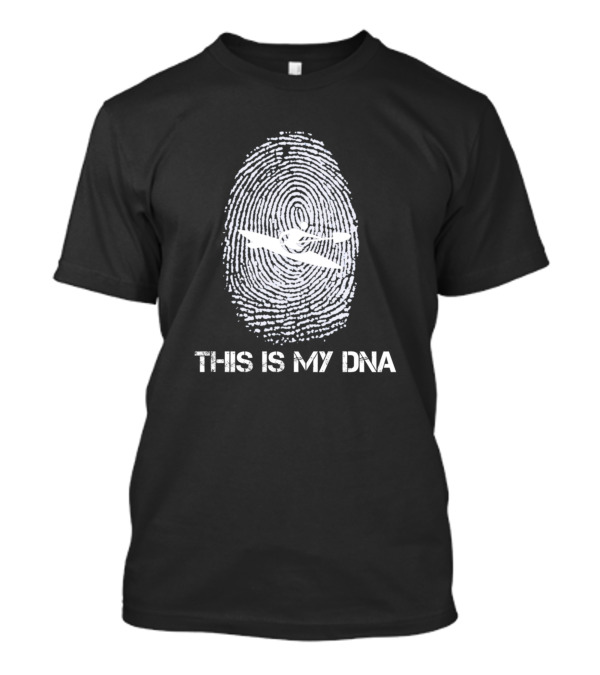 This Is My DNA Kayak Kayaker Fingerprint T-Shirt