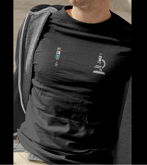 Science It's Like Magic But Real Atom Microscope And Test Tube T-Shirt