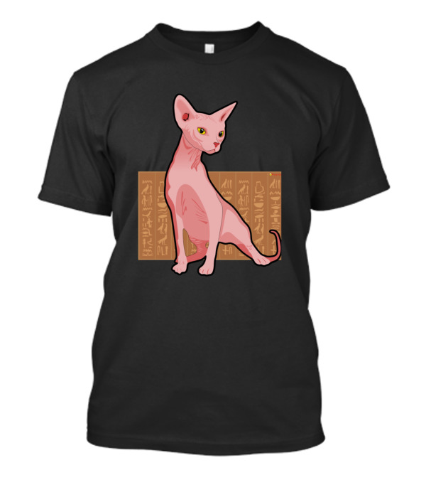 Sphinx Cat With Hieroglyphics Essential 1 Kitten Kitty T-Shirt