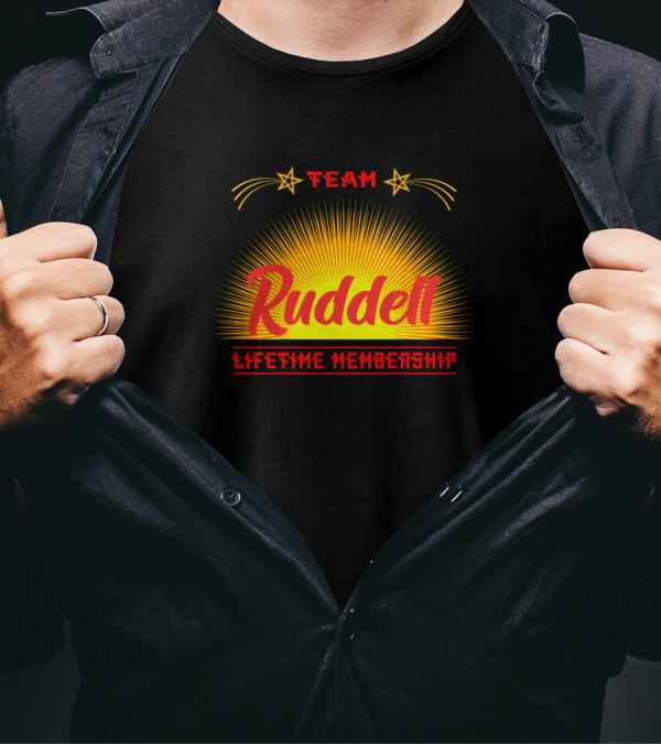 Team Ruddell Lifetime Membership Sunburst T-Shirt