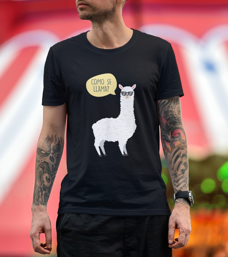 Como Se Llama Funny Alpaca Lover Idea T-Shirt