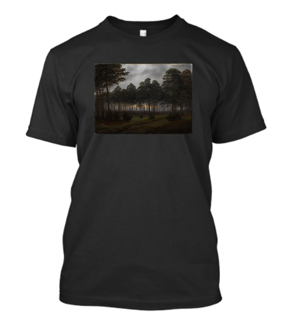 Evening Landscape Caspar David Friedrich Forest Scene T-Shirt