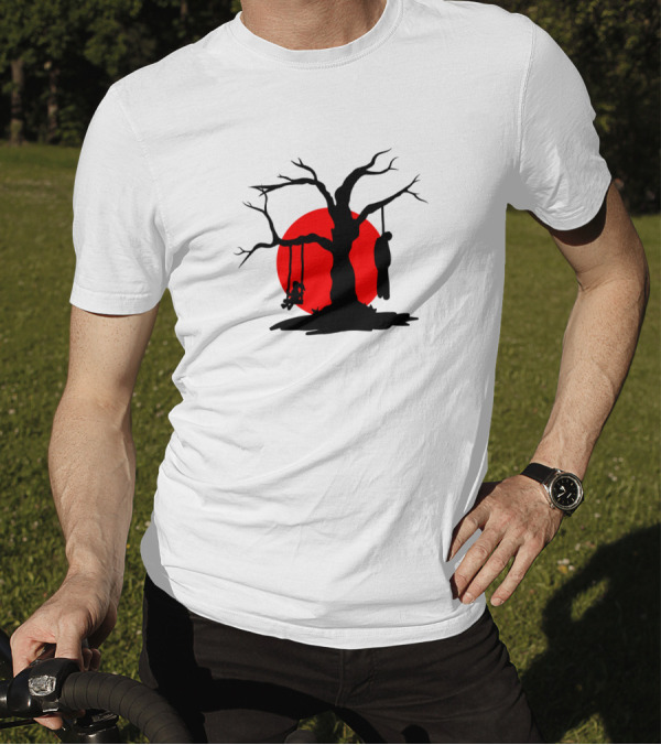 Life Has Always Have A Two Side Silhouette Tree Sun Duality T-Shirt