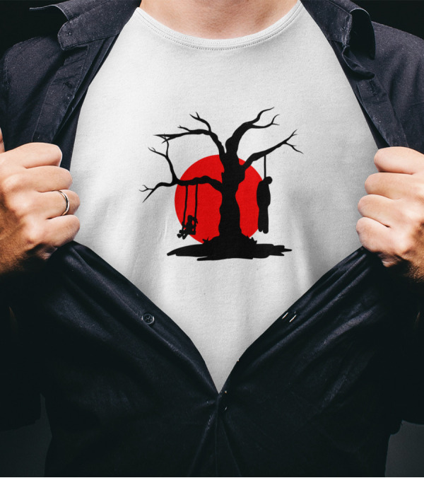 Life Has Always Have A Two Side Silhouette Tree Sun Duality T-Shirt