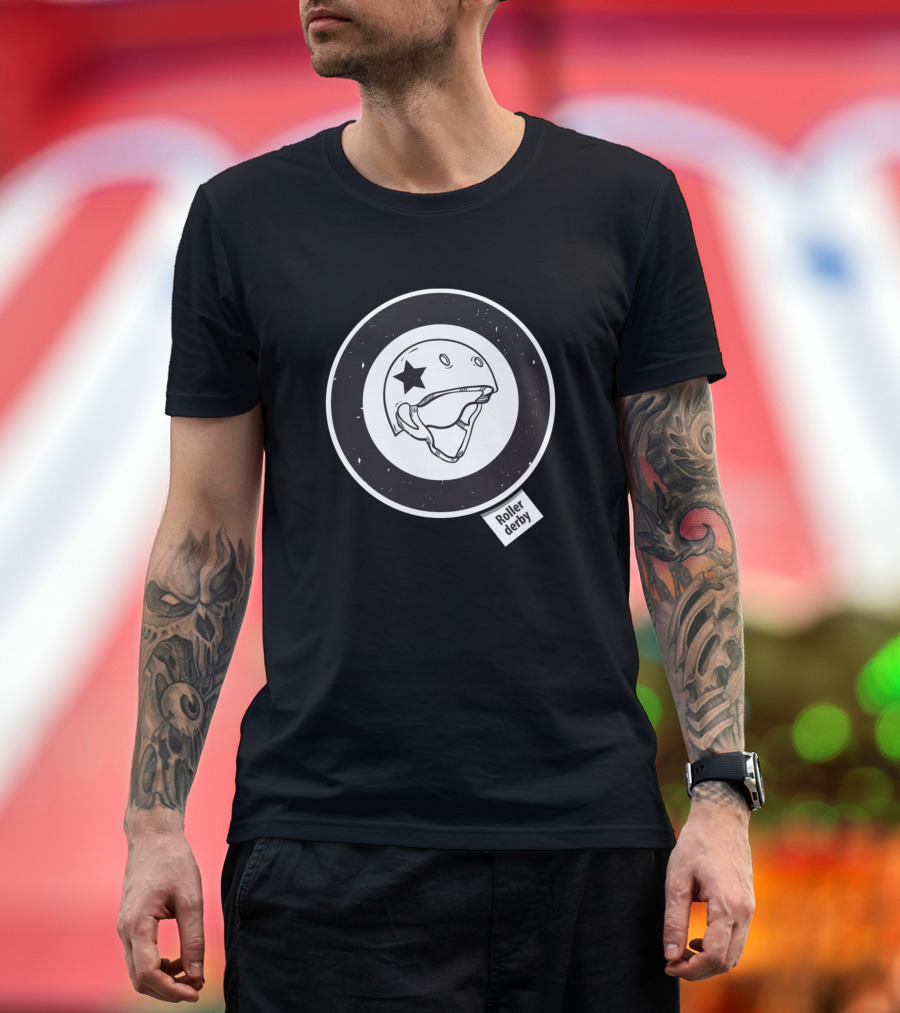Roller Derby Circular Helmet Star T-Shirt