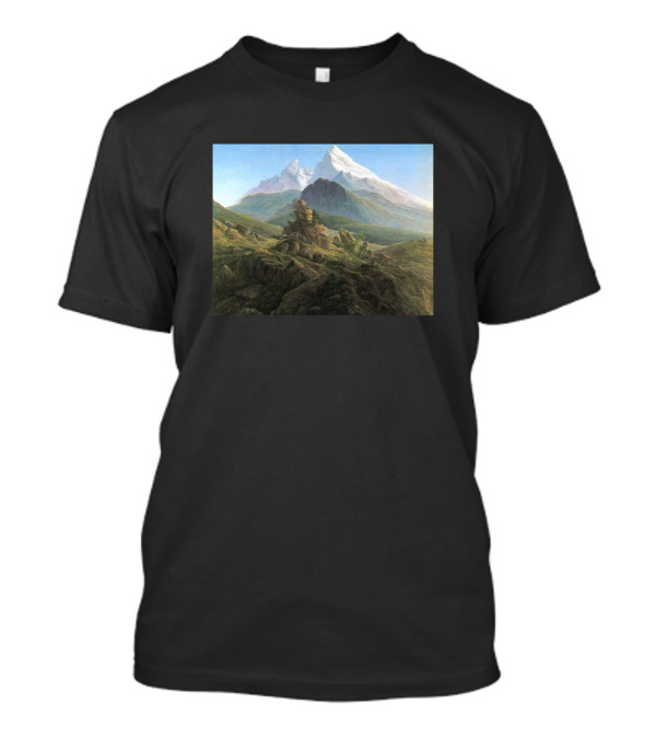 Watzmann Mountain Caspar David Friedrich Landscape T-Shirt