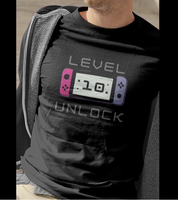 LEVEL 10 UNLOCK GAMING CONSOLE CONTROLLER T-Shirt