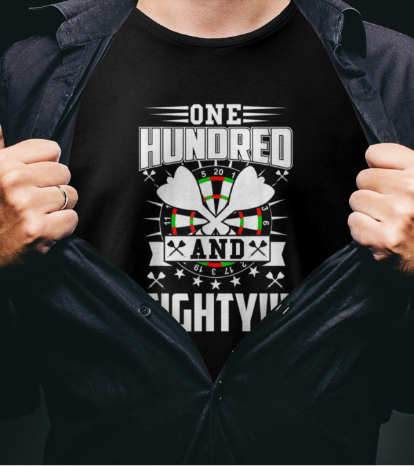 One Hundred And Eighty Darts Bullseye Stars And Crossed Arrows T-Shirt