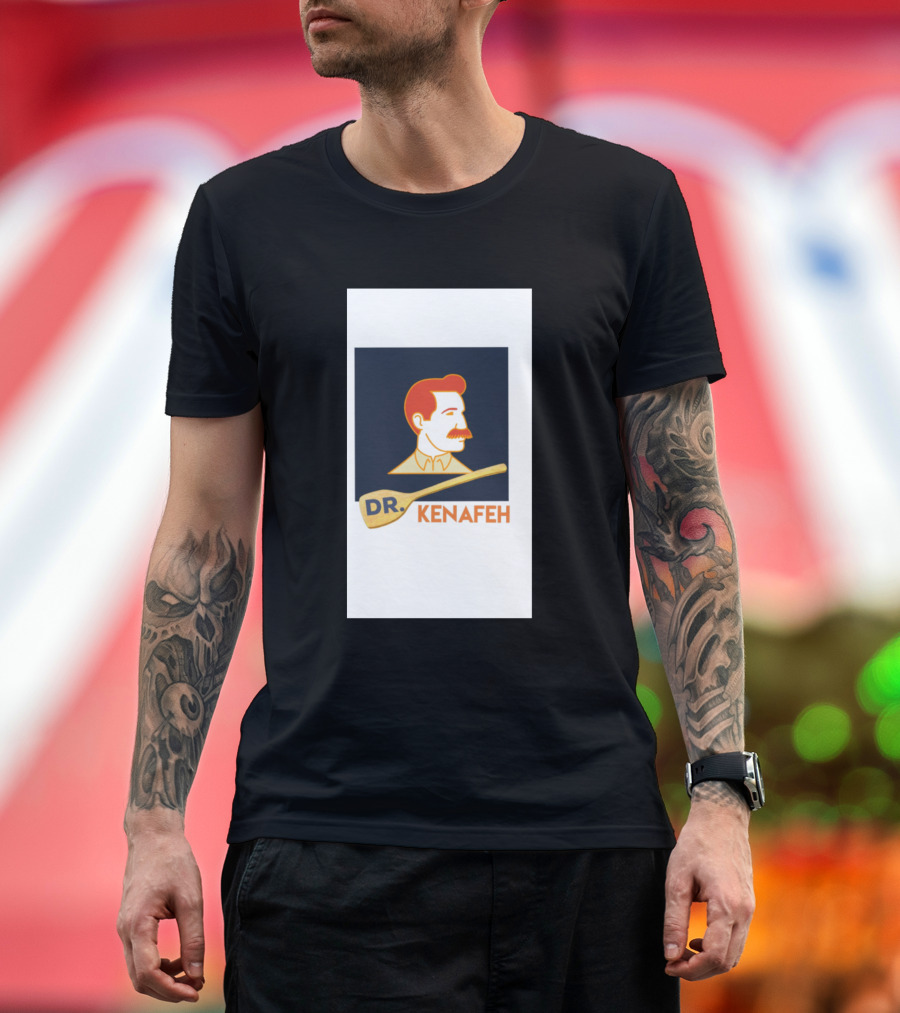 Dr. Kenafeh Chef Illustration Vintage Portrait T-Shirt