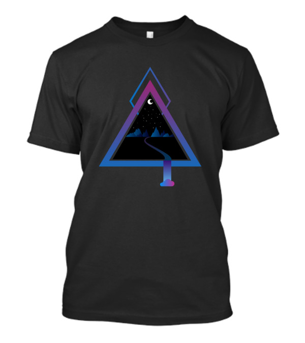 Landscape Through The Triangular Cosmic Pathway T-Shirt