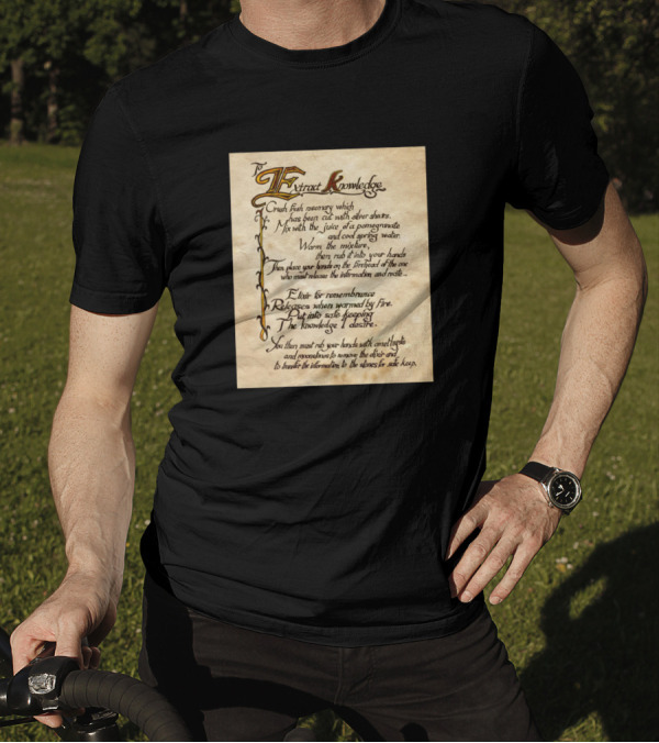 To Extract Knowledge Recipe For Remembrance Potion T-Shirt