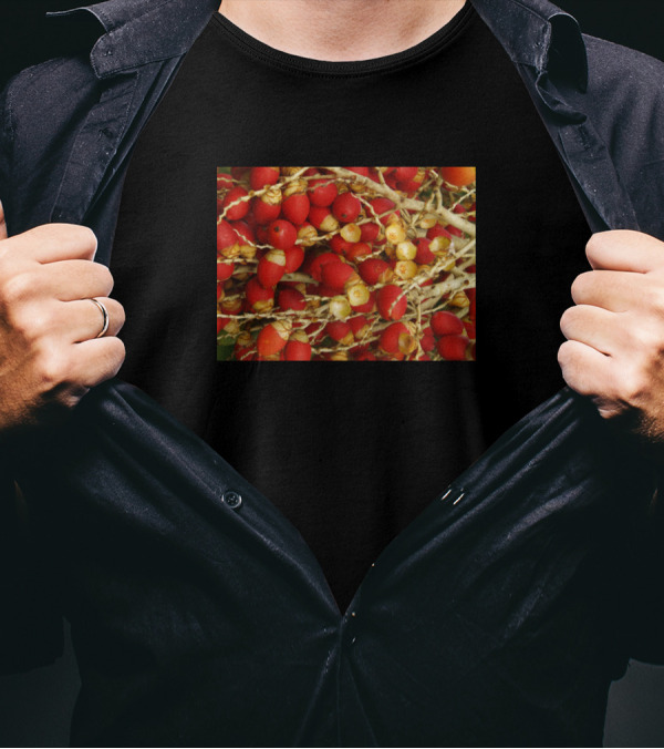 Red Palm Tree Nuts Fruits Abundant Harvest T-Shirt