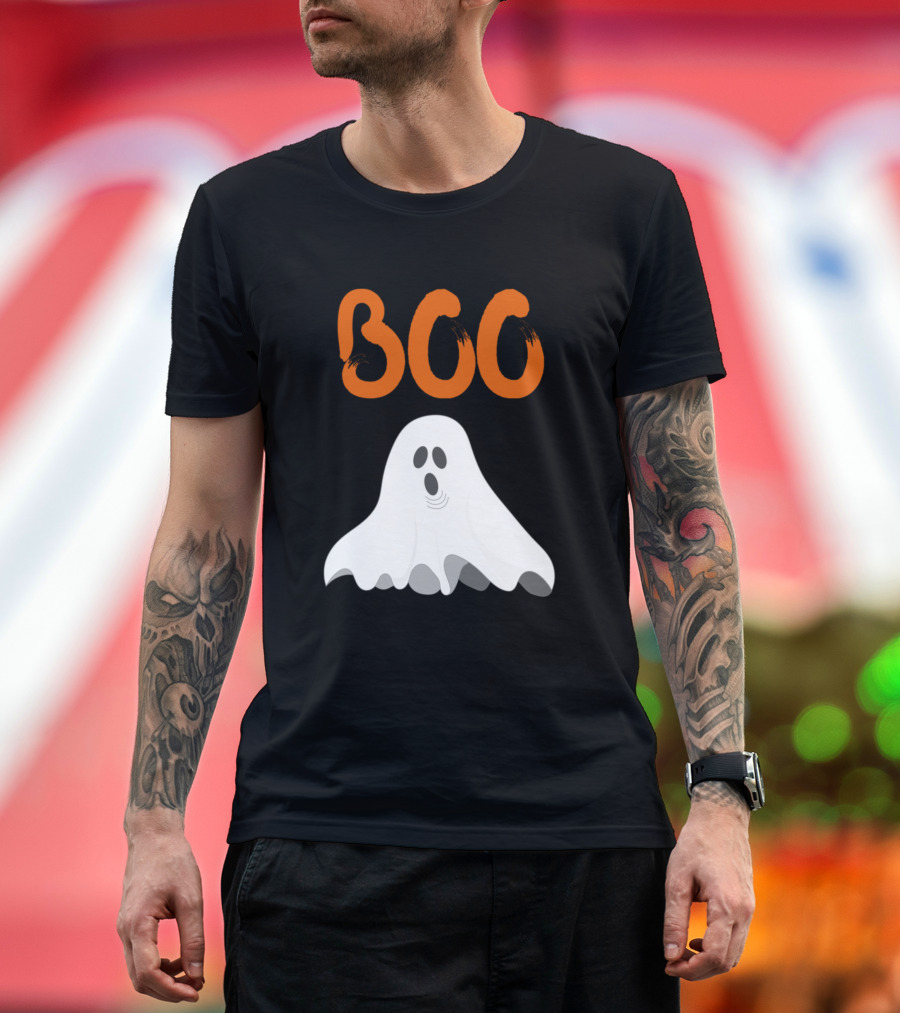 Boo Scary Halloween Ghost T-Shirt