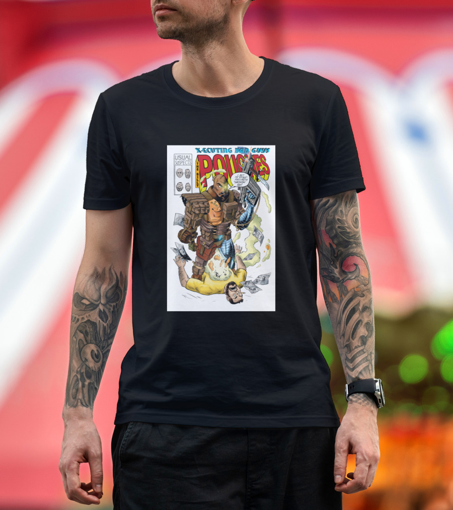 X-Scuting Bad Guys Pouches Usual Suspects T-Shirt