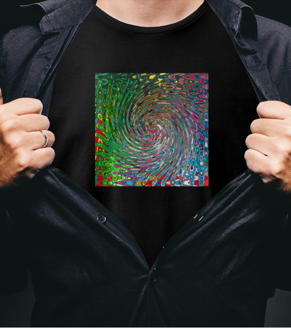 Vortex Kaleidoscope Swirl Spiral T-Shirt