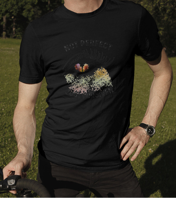 Not Perfect Just Forgiven Eye With Sunset Reflection T-Shirt