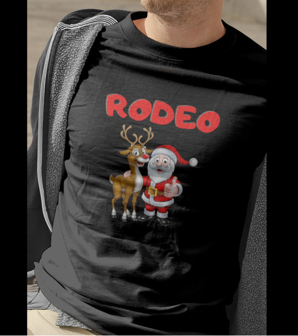Rodeo Santa Claus It's The Most Wonderful Time Of The Year T-Shirt